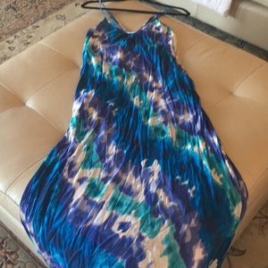 Beautiful tie dye maxi sundress